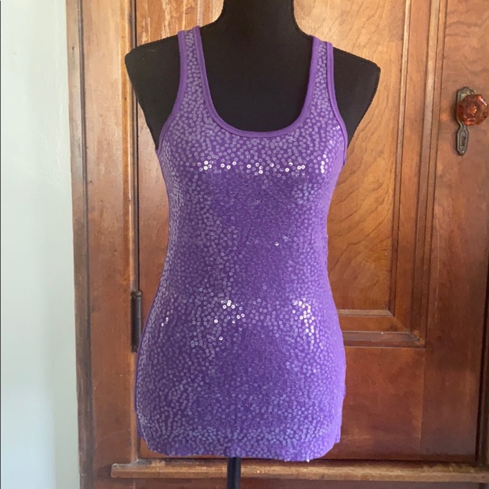 Aeropostale Sparkle Stretch Tank
